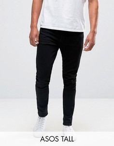 Супероблегающие джинсы черного цвета ASOS TALL - Черный