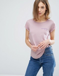 Футболка с вышивкой Amazing Maison Labiche - Розовый