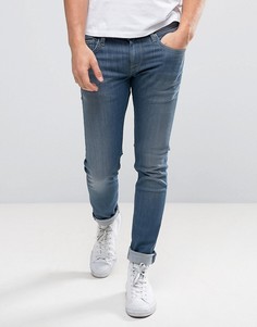 Джинсы слим с выбеленным эффектом Pepe Jeans Finsbury - Синий