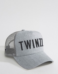 Серая кепка с логотипом Twinzz Trucker - Серый