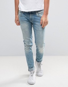 Светлые джинсы слим Pepe Jeans Finsbury - Синий