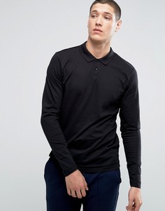 Поло премиум-класса с длинными рукавами Jack &amp; Jones - Черный