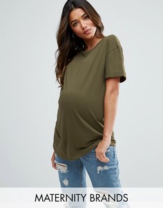 Футболка бойфренда для беременных New Look Maternity - Зеленый