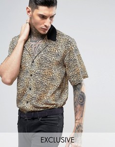 Рубашка классического кроя с отложным воротником Reclaimed Vintage Inspired - Черный