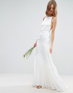 Платье макси на бретельках ASOS BRIDAL - Кремовый