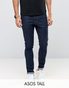 Супероблегающие джинсы цвета индиго ASOS TALL - Синий