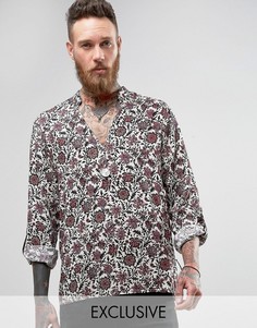 Рубашка через голову классического кроя Reclaimed Vintage - Белый
