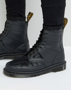 Ботинки с вырезами и люверсами Dr Martens - Черный