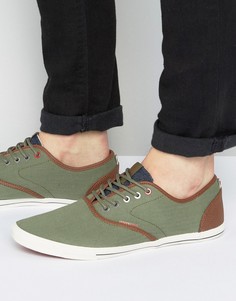 Парусиновые кеды Jack &amp; Jones Spider - Зеленый