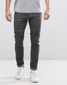 Байкерские джинсы скинни Redefined Rebel - Черный