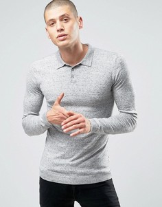 Облегающее поло ASOS - Серый