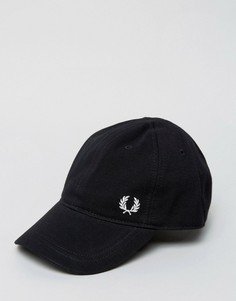 Черная бейсболка из пике с логотипом Fred Perry - Черный