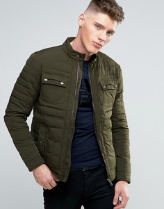 Дутая куртка Calvin Klein Jeans Moto - Зеленый
