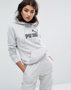 Серый худи с логотипом Puma - Серый