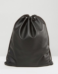 Черный рюкзак с затягивающимся шнурком Mi-Pac - Черный