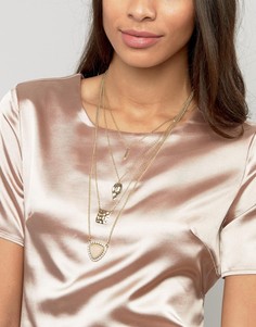 Ожерелье-чокер с кисточкой Ashiana - Серый