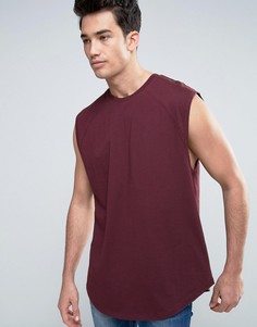 Длинная оversize-майка ASOS - Красный