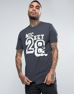 Длинная футболка ASOS Mickey - Черный