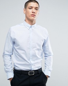 Строгая узкая рубашка в полоску Burton Menswear - Синий