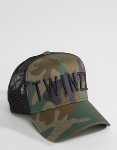 Камуфляжная кепка Twinzz Trucker - Зеленый