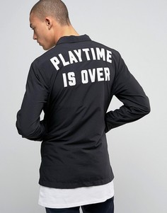 Черная тренерская куртка adidas Originals BK0036 - Черный