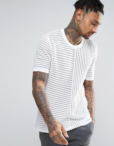 Белая сетчатая футболка ASOS - Белый