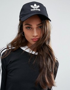 Черная кепка с логотипом adidas Originals - Черный