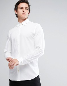 Узкая рубашка-премиум из пике Jack &amp; Jones - Белый