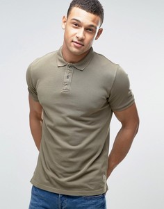 Узкое поло Jack &amp; Jones Vintage - Зеленый