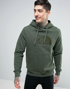 Зеленое худи с большим логотипом The North Face Drew Peak - Зеленый
