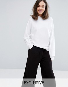 Свитшот с высокой горловиной Monki - Белый