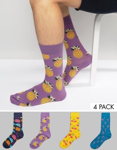 Подарочный набор из 4 пар носков Happy Socks - Мульти