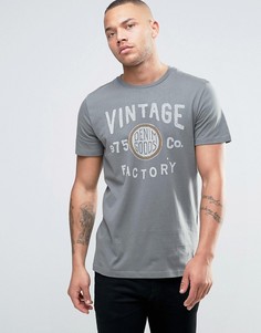 Футболка с винтажным принтом Jack &amp; Jones Vintage - Зеленый