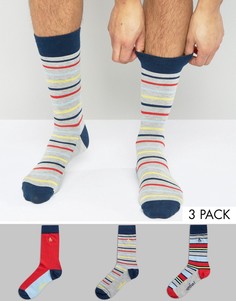 Набор из 3 пар носков в полоску Original Penguin - Мульти