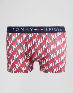 Фактурные боксеры-брифы в ломаную клетку Tommy Hilfiger - Красный