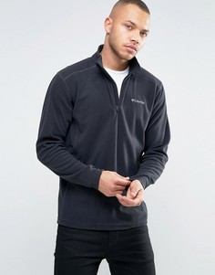 Черный флисовый свитшот с горловиной на молнии Columbia Klamath Range II - Черный