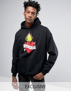 Черное оversize-худи Reclaimed Vintage Inspired X Romeo &amp; Juliet - Черный