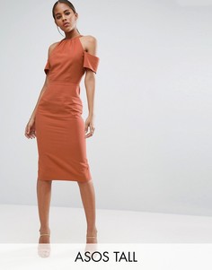 Платье-футляр из натурального волокна ASOS TALL - Красный
