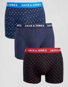 Комплект из 3 боксеров-брифов в горошек Jack &amp; Jones - Мульти