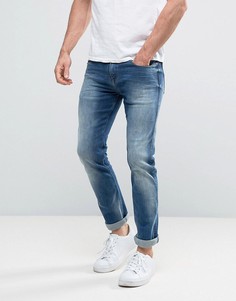 Узкие прямые эластичные джинсы Calvin Klein Jeans - Синий