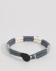 Серый двойной плетеный браслет Icon Brand - Серый