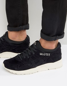 Черные замшевые кроссовки Asics Gel-Lyte V H736L 9090 - Черный