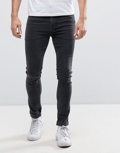 Супероблегающие черные джинсы ASOS - Черный
