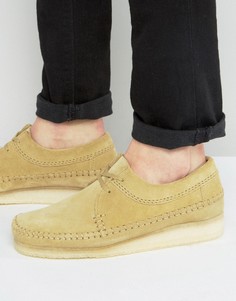 Замшевые туфли Clarks Original Weaver - Бежевый