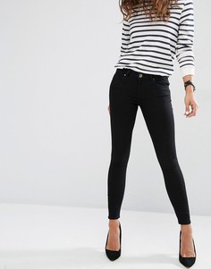 Черные джинсы скинни с заниженной талией ASOS Whitby - Черный