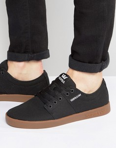 Замшевые кроссовки Supra Stacks II - Черный