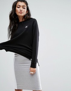 Черный свитшот с логотипом Puma - Черный