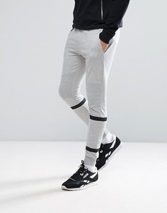 Спортивные штаны скинни с полосками Jack &amp; Jones Core - Серый