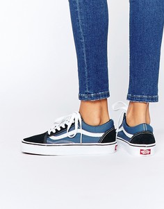Синие кроссовки Vans Classic Old Skool - Синий