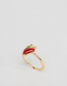 Кольцо с клубникой ASOS - Красный